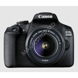 Aparat foto DSLR Canon EOS 2000D & EF-S 18-55mm f/3.5-5.6 DC III KIT